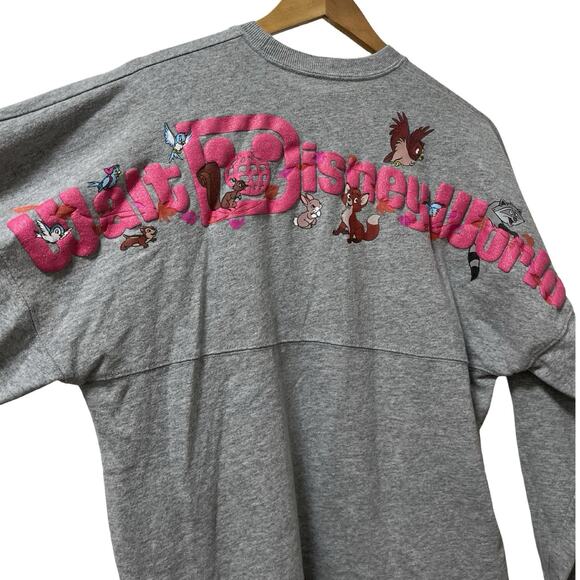 Walt Disney World Critters Woodland Friends Birds Spirit Jersey Size XS Gray - Picture 2 of 6